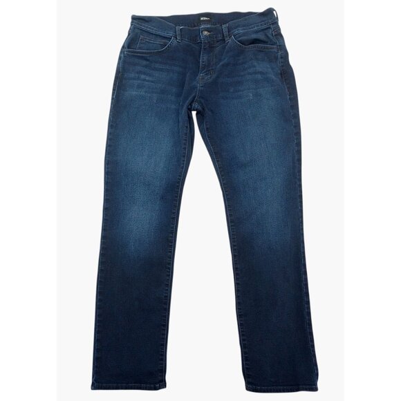 Hudson Blake Jeans Mens 33 Blue Slim Straight Stretch Denim Classic Medium Wash - Picture 1 of 10